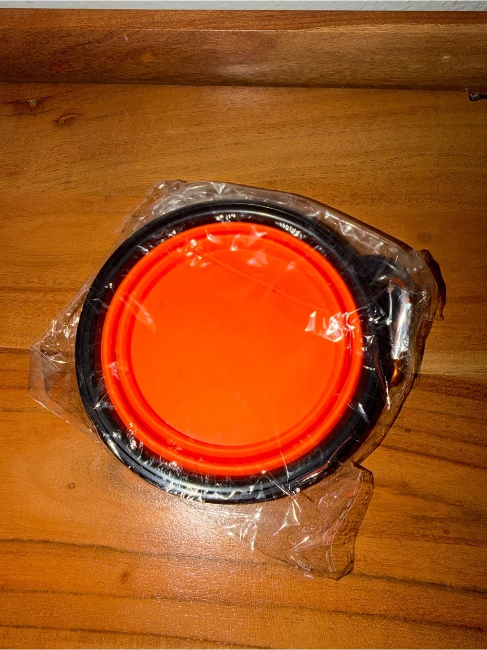 Unbranded Collapsible Travel Dog Water Bowl - Orange